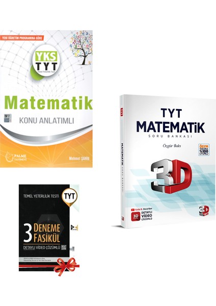 2022 TYT Matematik Konu Anlatımı ve 3D Yayınları Matematik Soru Bankası - 3 Deneme