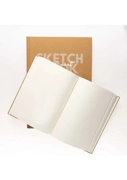 A4 Academy Kraft Sert Kapaklı Sketch Book 80 Gram 96 Yaprak