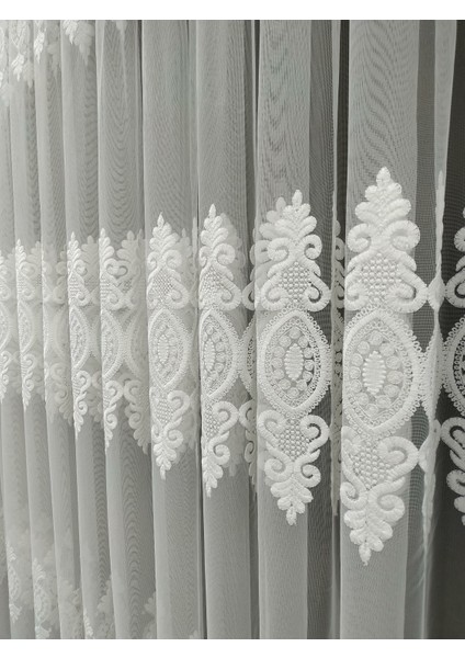 Yeni Sezon Damask Desen Ütü Istemeyen Tül Perde 1 x 3 Sık Pileli fiyatları