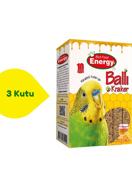 Muhabbet Kuşu Ballı Kraker-3 Kutu-30 Adet fiyatları