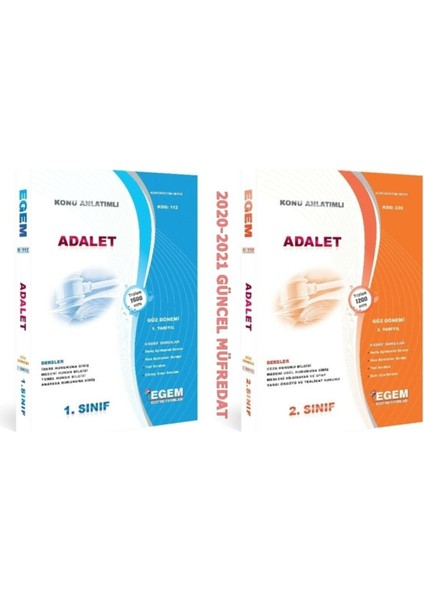 (AÖF) Adalet 1 ve 2. Sınıf 1 ve 3dön Konu Anlatımlı Çözümlü. Soru Bankası