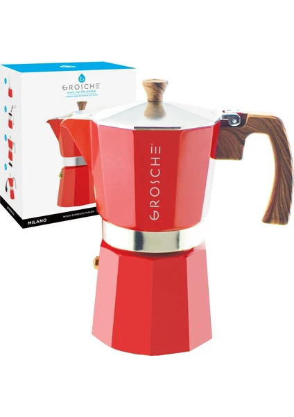 Milano Moka Pot Kırmızı 9 Cup 450 ml