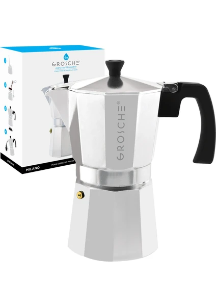 Milano Moka Pot Gümüş 9 Cup 450 ml