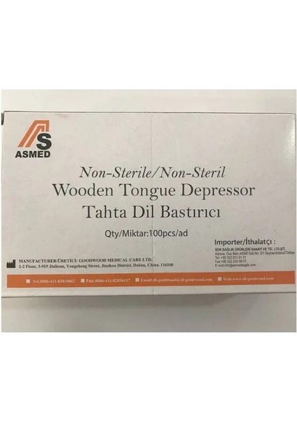 Abeslang Tahta Dil Basacağı Spatula 2000 Adet 150X18X2 mm