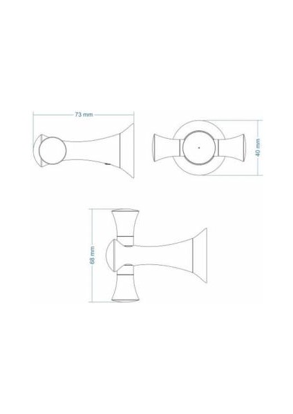 Deppot Art De Luxe Asklılık Ikılı-Altın