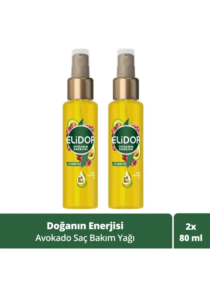 Doğanın Enerjisi Avokado Saç Bakım Yağı 80 ml X2