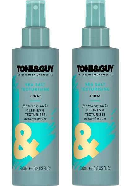 Toni&guy Deniz Tuzu Etkili Şekillendirici Sprey 200 ml X2