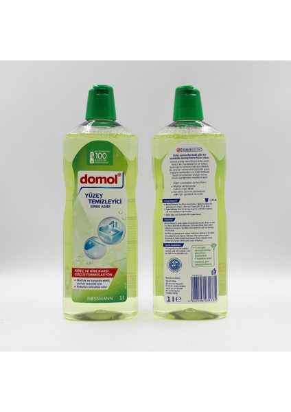 Banyo Yüzey Temizleyici Sirke Asidi 1000 ml x 2 Adet