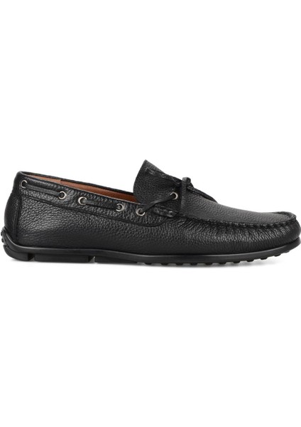 Erkek Fiyonklu Siyah Loafer Günlük Ayakkabı