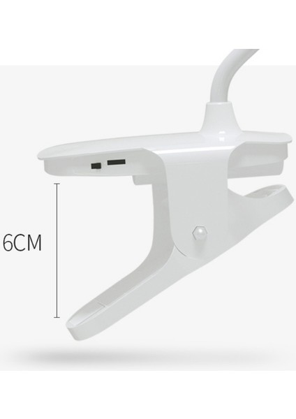 Şarj 2500 Mah LED Klip Masa Lambası USB Göz Koruma Başucu Lambası (Yurt Dışından)