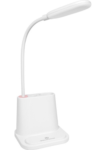 Çok Fonksiyonlu Dokunmatik Anahtarı USB Şarj LED Masa Lambası (Beyaz) (Yurt Dışından)
