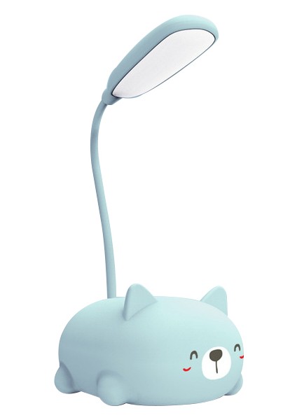 Karikatür Kedi Tasarımı LED Okuma Lambası (Mavi) (Yurt Dışından)