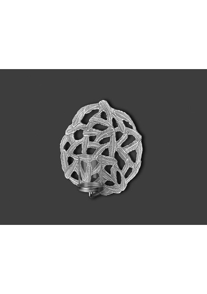 Gümüş Tüy Dekor/mumluk 30CM