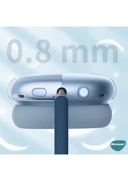 Apple AirPods Max Kılıf Crystal Clear Tpu Cover Siyah