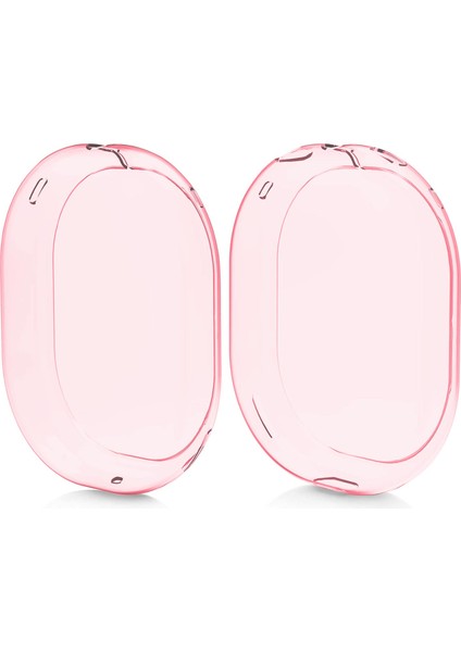 Apple AirPods Max Kılıf Crystal Clear Tpu Cover Pembe