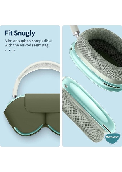 Apple AirPods Max Kılıf Crystal Clear Tpu Cover Mavi