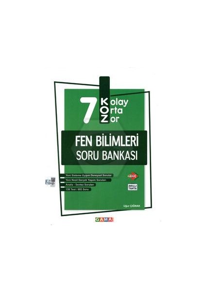 7. Sınıf Koz Fen Bilimleri Soru Bankası