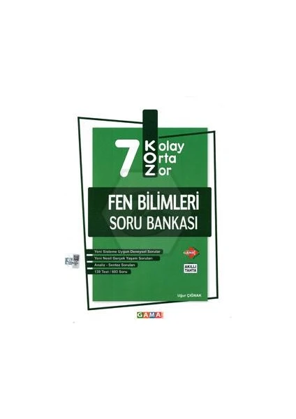 Gama Yayınları 7. Sınıf Koz Fen Bilimleri Soru Bankası