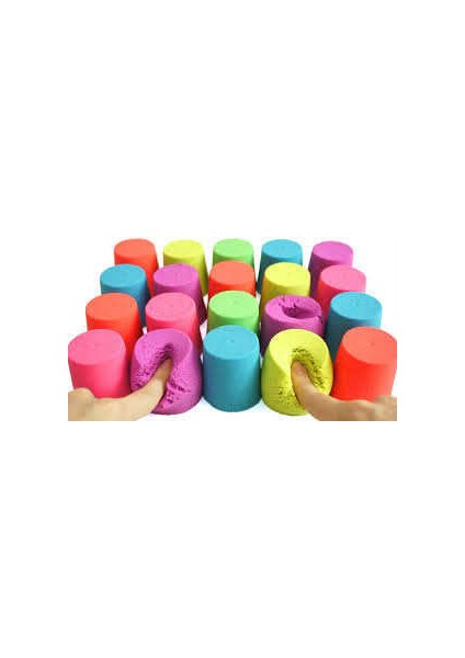 Heroes, Kinetik Kum, 5 Renk 2,5 Kg, 10 Adet Kalıp, Oyun Kumu