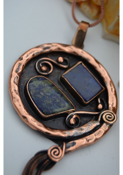 Lapis Lazuli Taşlı Tasarım Kolye