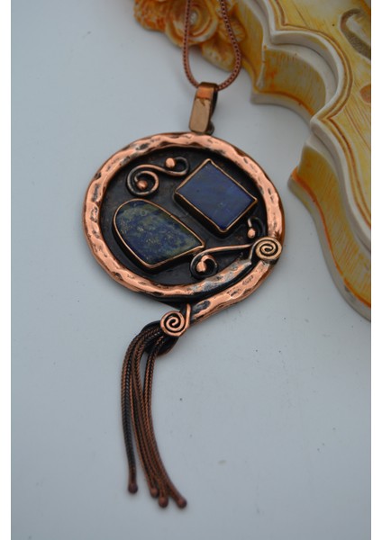 Lapis Lazuli Taşlı Tasarım Kolye