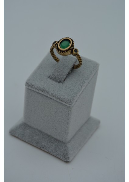 Barok Tasarım Zümrüt Taşlı Yüzük modelleri