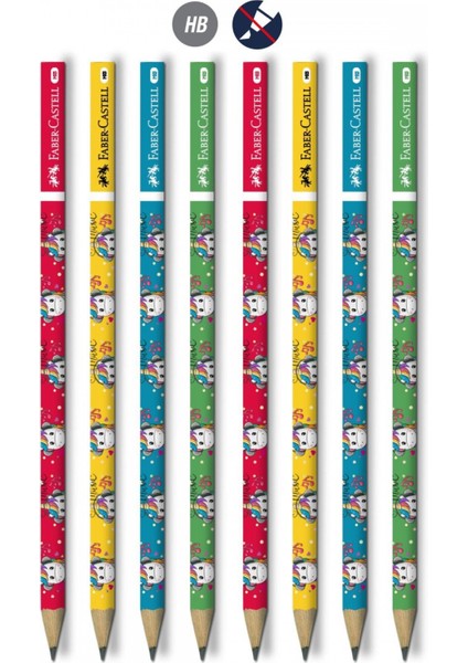 Faber Castell Unicorn Hb Yuvarlak Kurşun Kalem 12'li Set