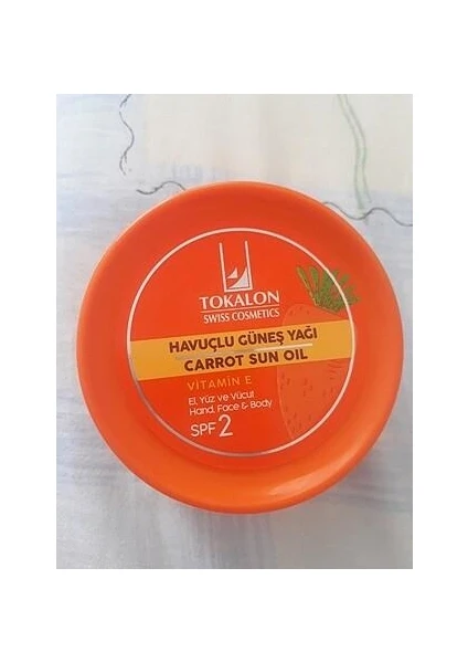 Havuçlu E Vitaminli SPF2 Güneş Yağı 200 ml