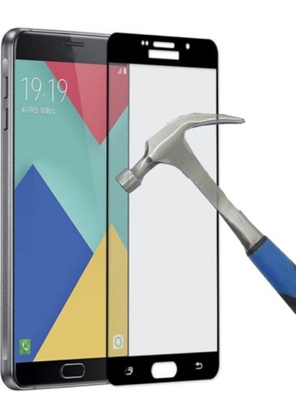 Samsung Galaxy A3 2016 Full Kapatan Renkli Cam Siyah