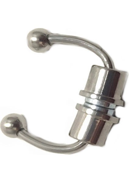 Mıknatıslı Paslanmaz Çelik Septum Piercing Silver