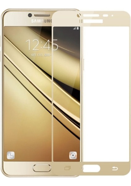 Samsung Galaxy J7 Prime Full Kapatan Renkli Cam Gold