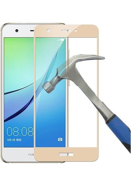 Huawei Nova Full Kapatan Renkli Cam Gold