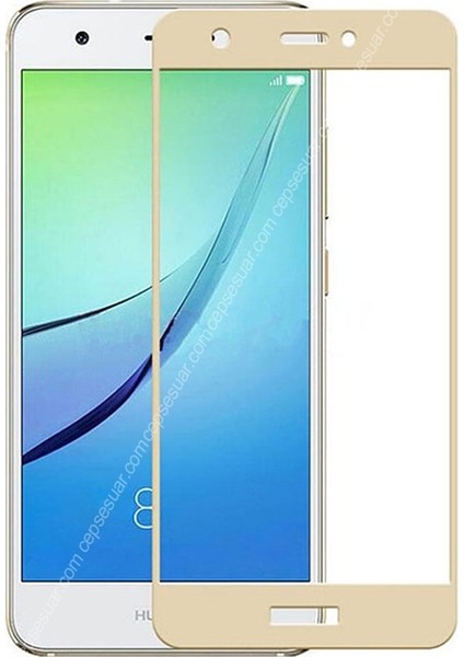 Huawei P9 Lite 2016 Full Kapatan Renkli Cam Gold