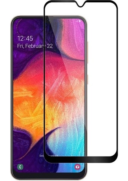 Samsung Galaxy A50 Full Kapatan Fiber Nano Ekran Koruma Siyah
