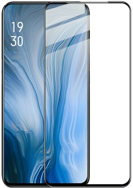 Oppo Reno Full Kapatan Fiber Nano Ekran Koruma Siyah