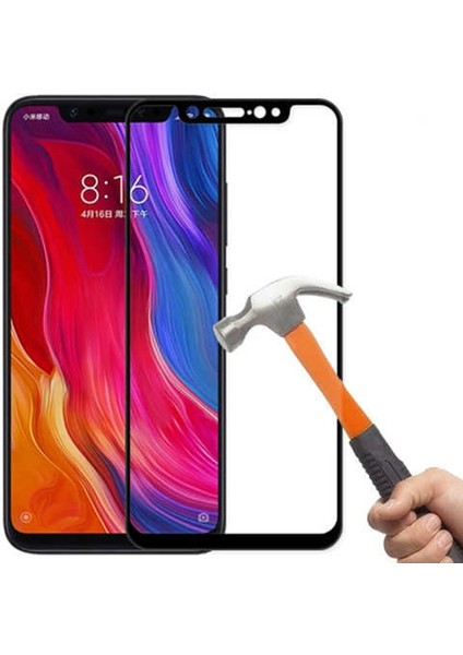 Xiaomi Redmi 7 Full Kapatan Renkli Cam Tam Koruma Siyah fiyatları