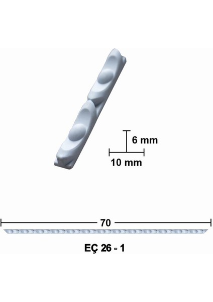 70 cm Esnek Mobilya Çıtası