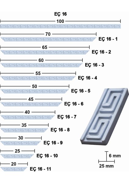 30 cm Esnek Mobilya Çıtası