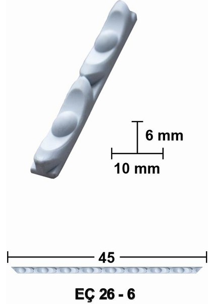 Ankara Hobi 45 cm Esnek Mobilya Çıtası