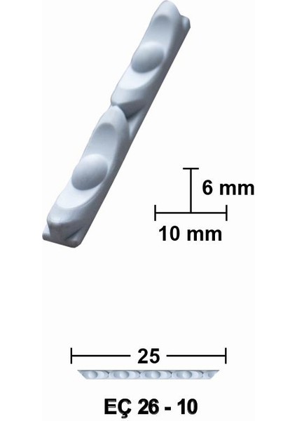 25 cm Esnek Mobilya Çıtası