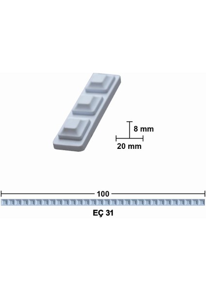 100 cm Esnek Mobilya Çıtası