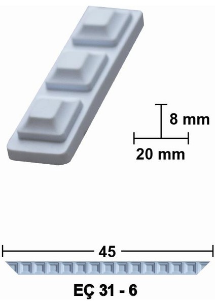 45 cm Esnek Mobilya Çıtası