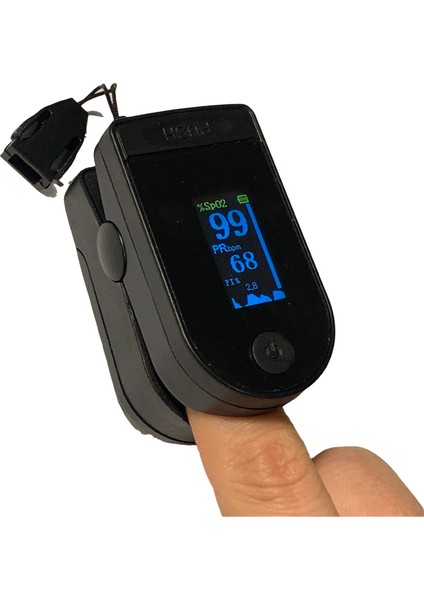 Siyah Pulse Oximetre Kalp Atış Hızı Kan Oksijen Bilgisi Ölçüm Cihazı Kılıflı Oximeter modelleri