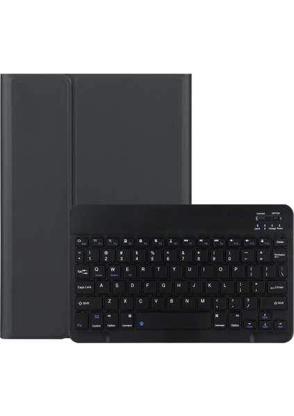 Bluetooth Klavye + Lenovo Tab E10 Için Tutucu ile Deri Kılıf Siyah (Yurt Dışından)