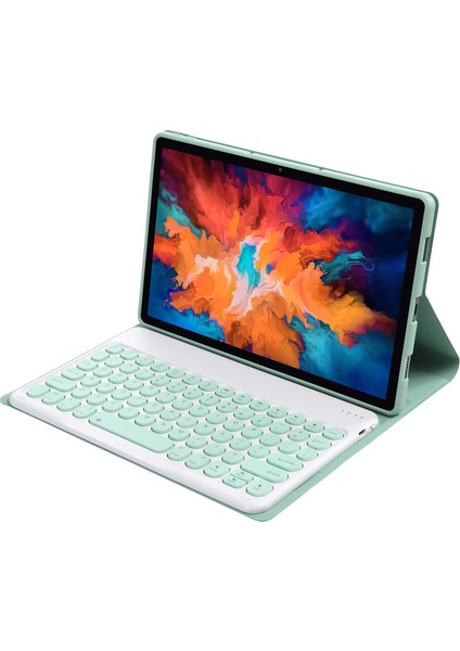 Lenovo Pad Artı 11 Inç TB-J607F / Sekme P11 11 Inç TB-J606F Klavye Kılıfı Açık Yeşil (Yurt Dışından) fırsatları