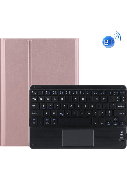 DY-P10-C Bluetooth Klavye Koruyucu Deri Kılıf Altın Gül (Yurt Dışından)