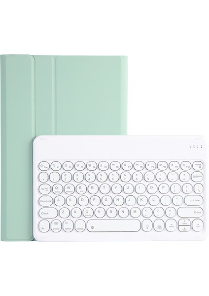 Lenovo Pad Pro 11.5 Inç 2021 TB-J716F / Sekme P11 Pro 11.5 Inç TB-J706F Klavye Kılıfı Açık Yeşil (Yurt Dışından)
