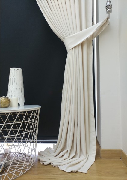Beyaz Düz Renk Pileli Petek Dokulu Fon Perde, 1/2,5 Normal Pile, Tek KANAT50 x 260 cm cm fiyatları