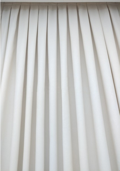 Beyaz Düz Renk Pileli Petek Dokulu Fon Perde, 1/2,5 Normal Pile, Tek KANAT50 x 260 cm cm indirimleri