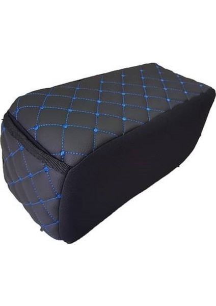 Fiesta 2009-2012 Kolçak Kol Dayama Üniversal Siyah Deri Mavi Desen Montajsız Cepli fiyatları